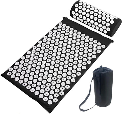 Yoga Massage Mat - Acupressure Mat for Back + Neck