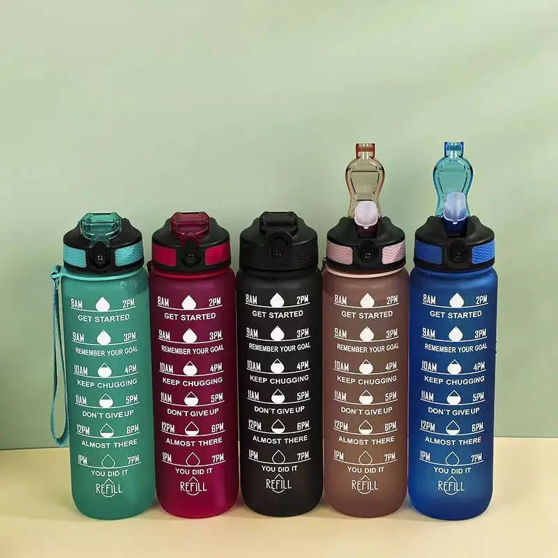 1L Water Bottle - Motivational Water Bottle