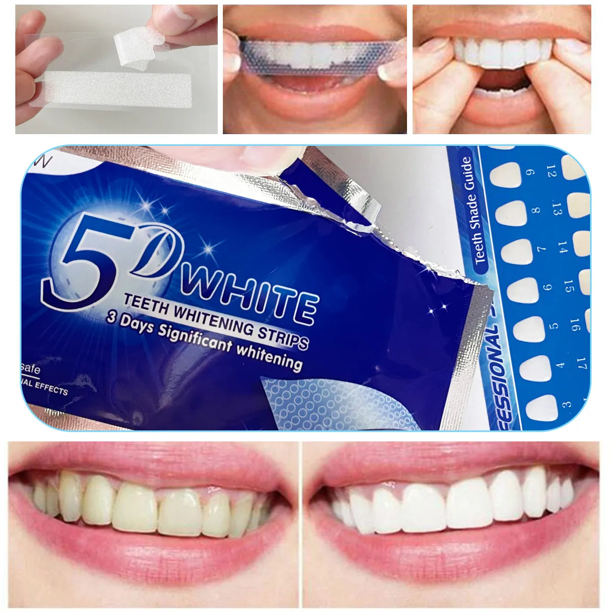 5D White Teeth Whitening Strips