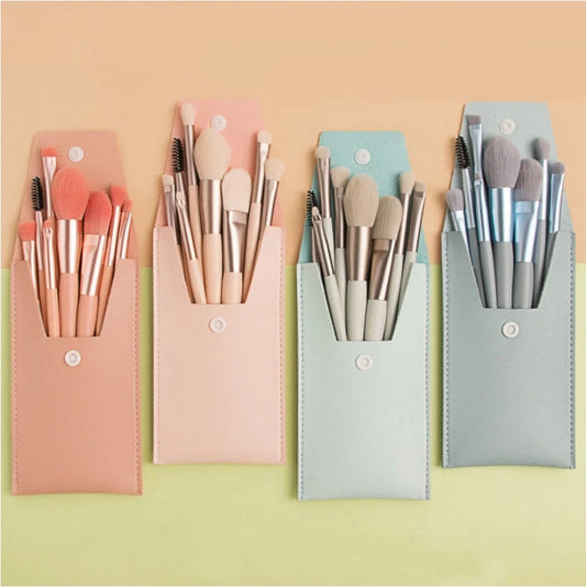 8 Pcs Cosmetics Foundation Make Up Brushes