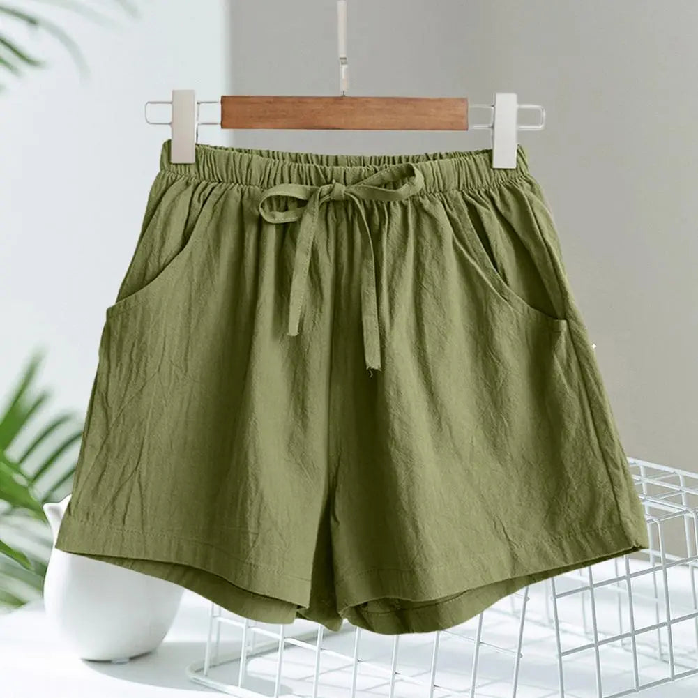 Summer Shorts - Drawstring High Waist