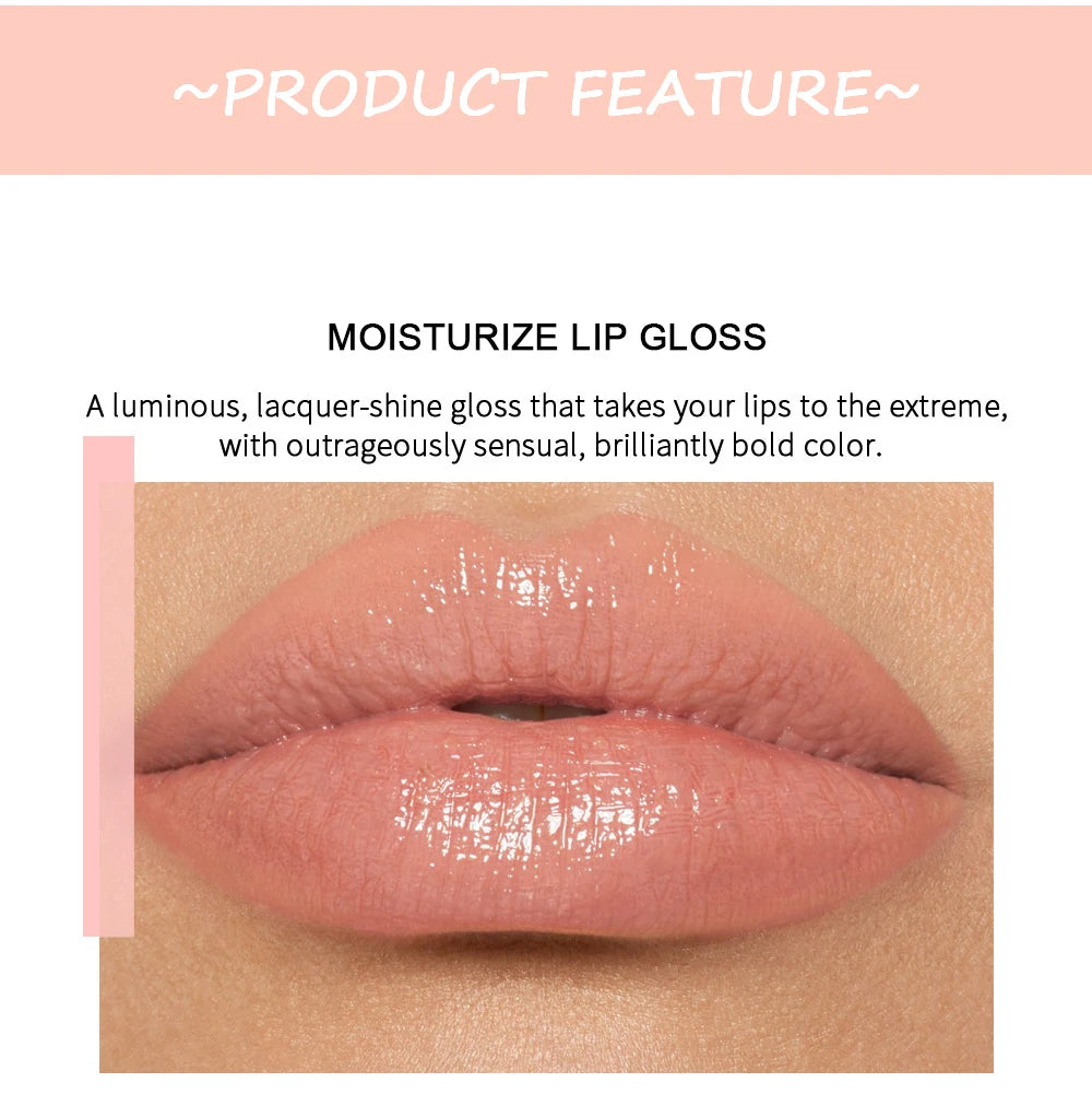 Moisturizing Mirror Pearl Lip Gloss - Waterproof Long Lasting