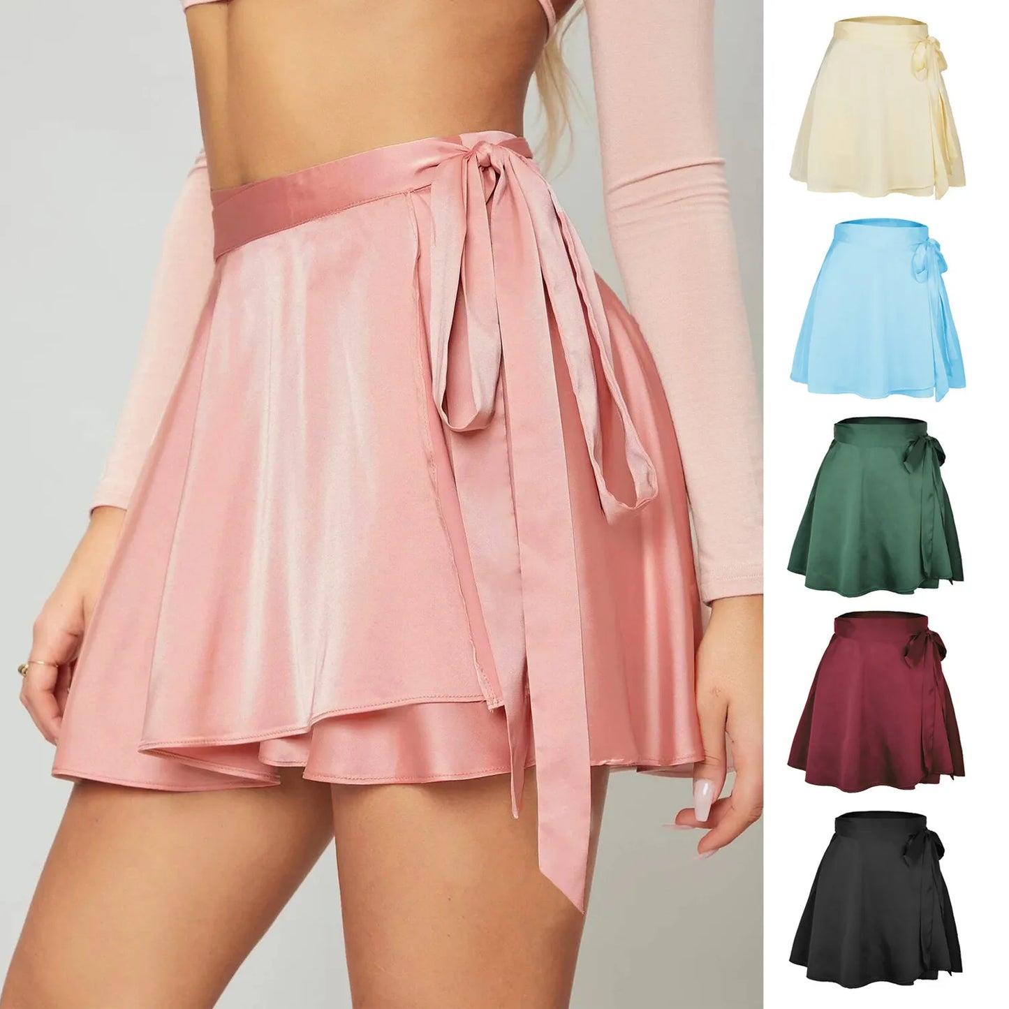 NEW Chiffon Ribbon A-Line Skirts