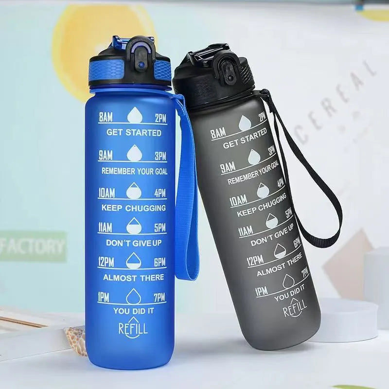 1L Water Bottle - Motivational Water Bottle