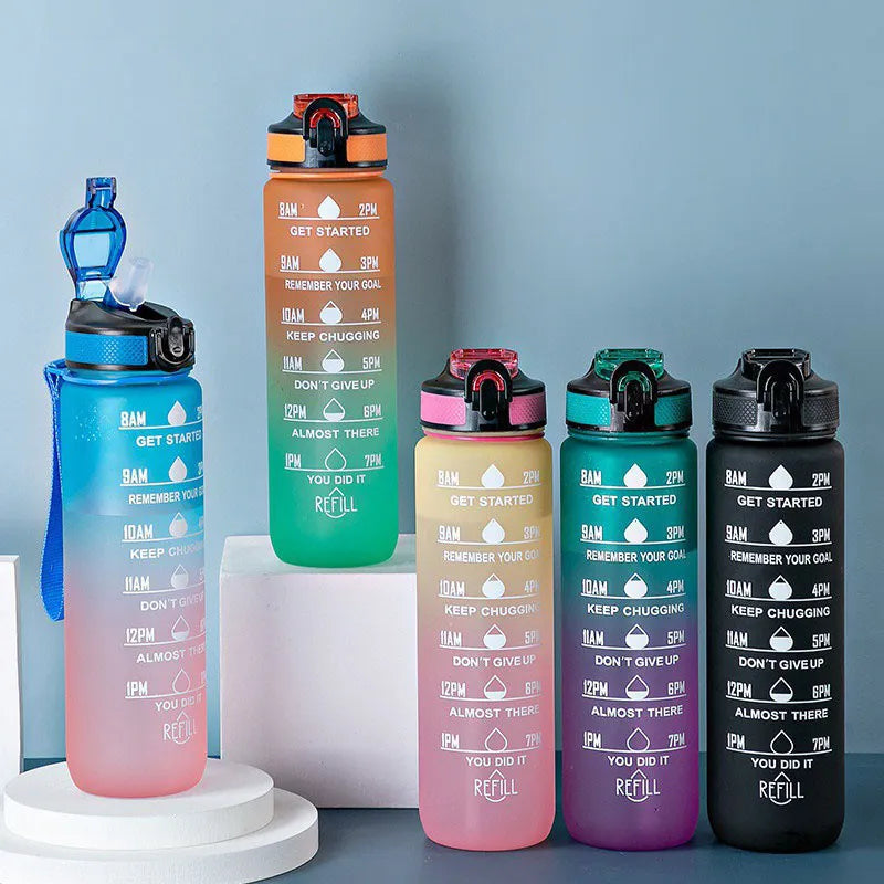 1L Water Bottle - Motivational Water Bottle