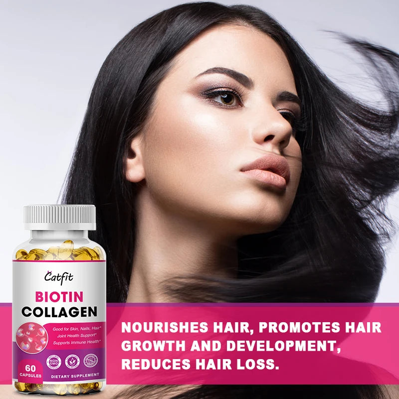 Catfit Compound Biotin & Collagen Capsule