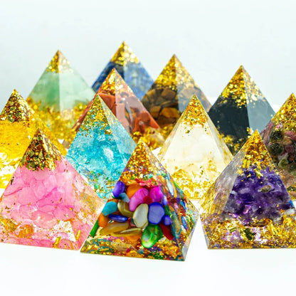 1.18in Natural Crystal Pyramid Energy Generator