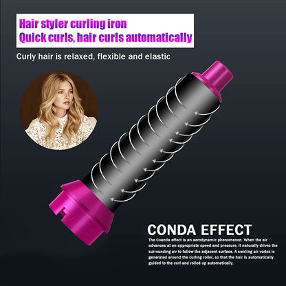 Airwrap 5 in 1 Hair Dryer Hot Comb Set Professional Curling Iron