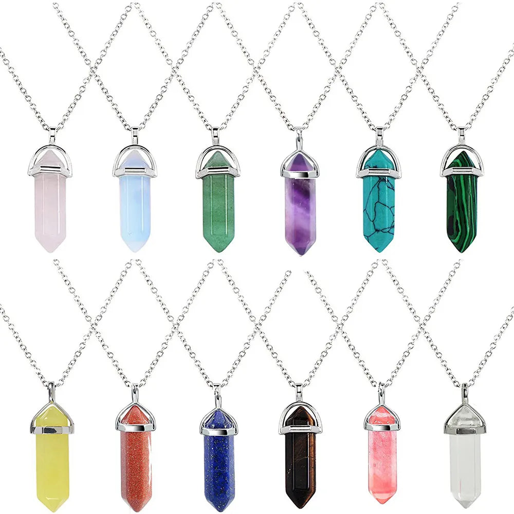 Natural Stone Pendant Necklaces