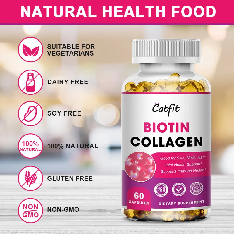 Catfit Compound Biotin & Collagen Capsule