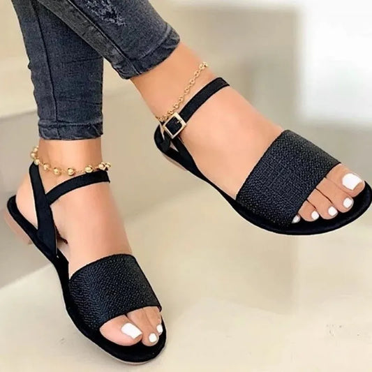 Flat Sandals - 2024 Summer Ankle Strap