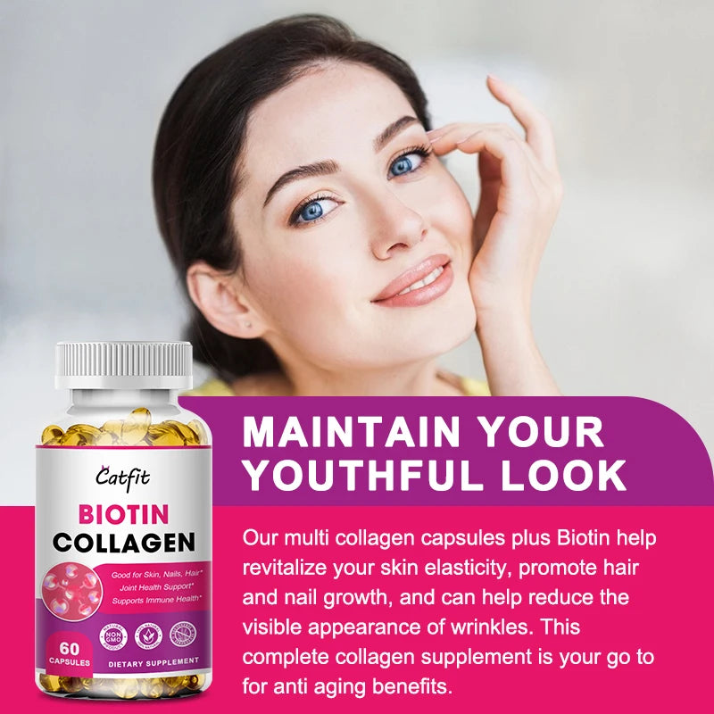 Catfit Compound Biotin & Collagen Capsule