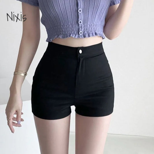 Summer High Waist Slim Shorts