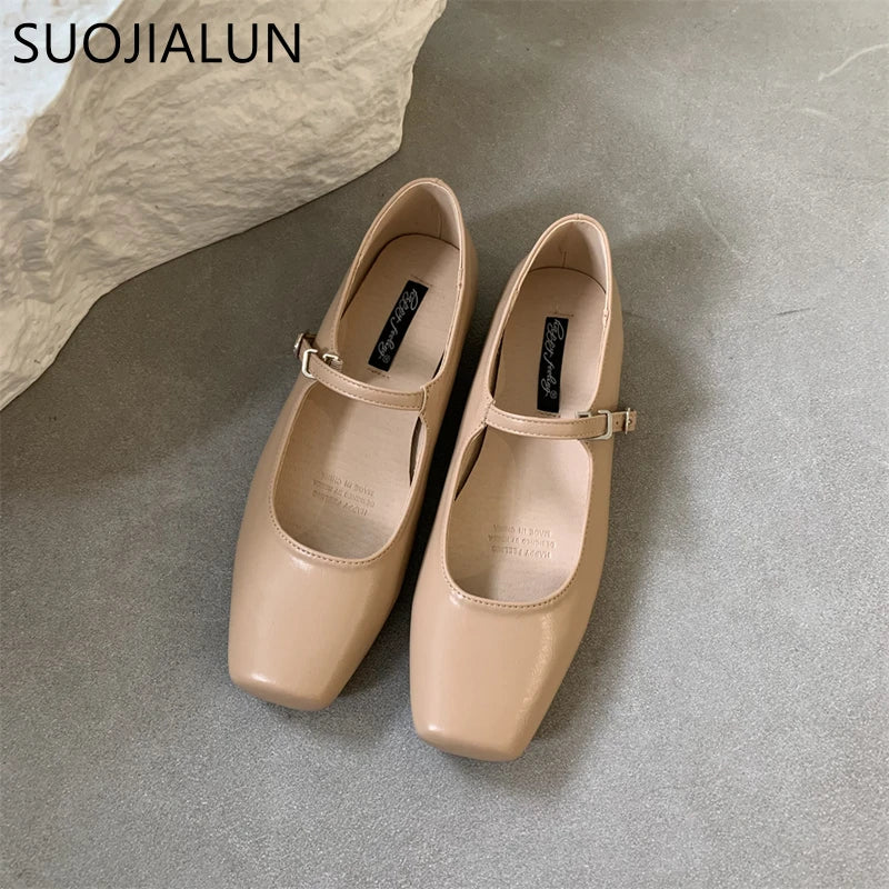 2024 New Flats Fashion Square Toe